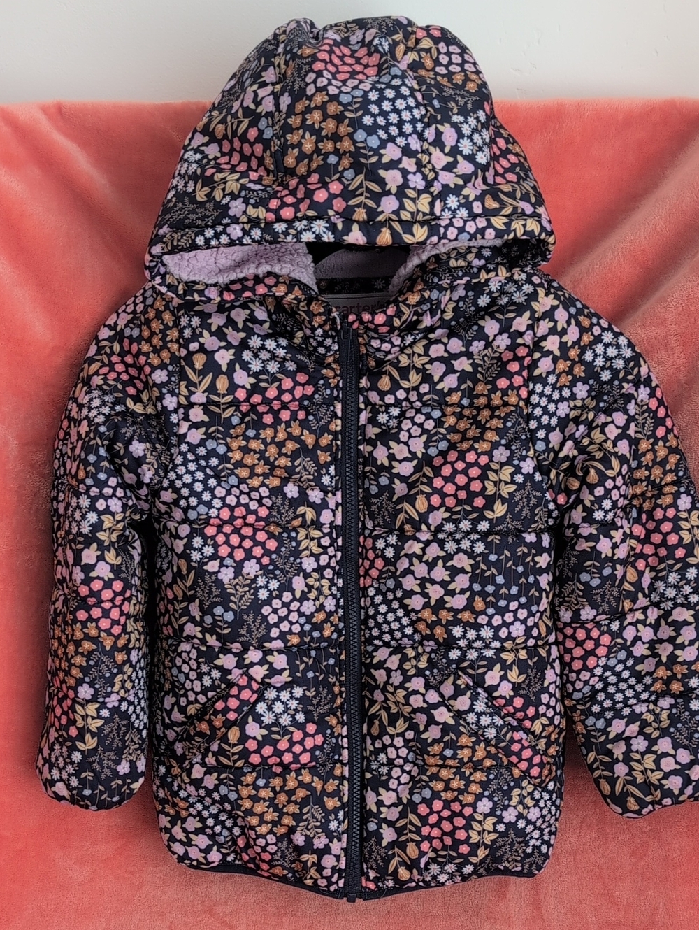 Carter's Floral Hooded Puffer Jacket